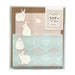 Midori 86514006 Mini Letter Set, Fluffy Animals, Stickers Included, Rabbit Pattern A, Cute