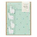 Midori 86636006 Letter Set with Stickers, 12 Stationery Notes, 4 Envelopes, Alpaca Pattern B