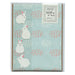 Midori 86638006 Letter Set with Stickers, 12 Stationery Notes, 4 Envelopes, Rabbit Pattern B