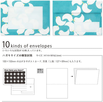 Midori 86763006 Letter Set, 763, Baffling, 10 Patterns