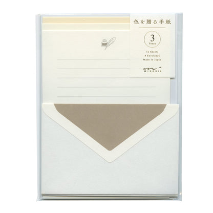 Midori 86914006 Letter Set, Gift Colors, White