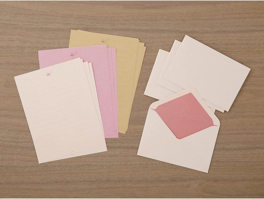 Midori 86915006 Letter Set, Gift Colors, Pink
