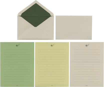 DESIGNPHIL 86916006 Midori Letter Set, Gift Color, Green