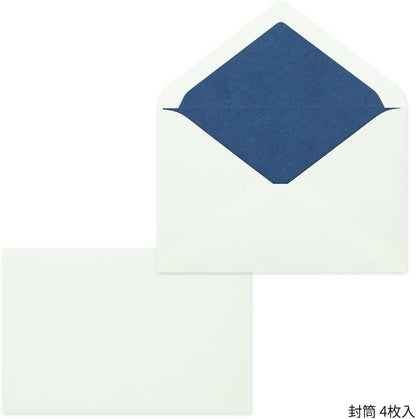 DESIGNPHIL 86917006 Midori Letter Set, Gift Color, Blue