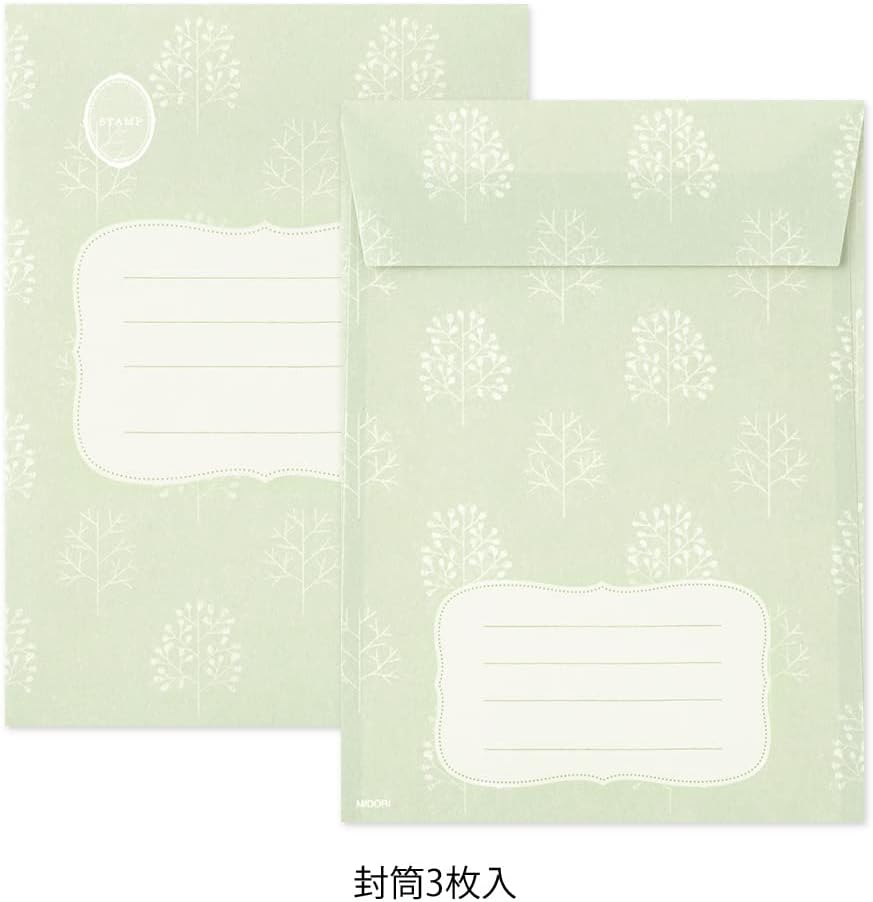 Midori 86923006 Letter Set, Collage, Stationery Pattern