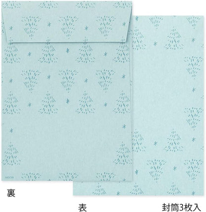 Midori 86925006 Letter Set, Die Cut, Grouse Pattern