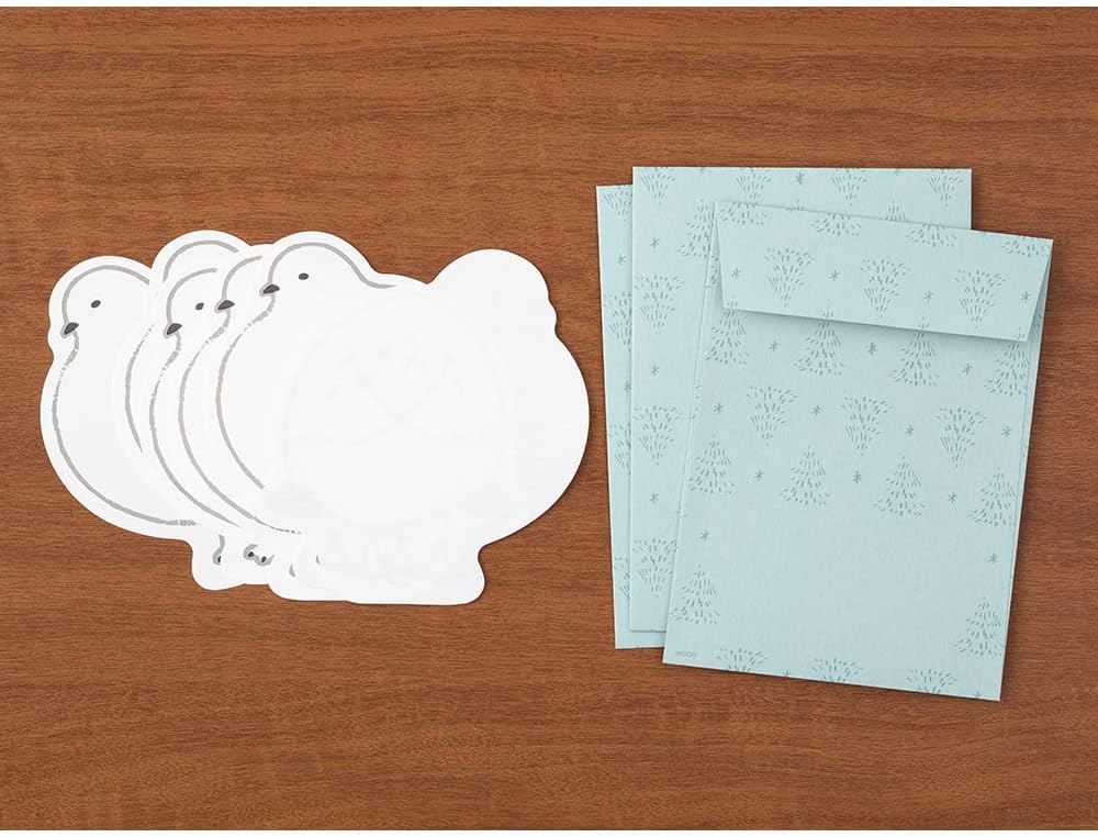 Midori 86925006 Letter Set, Die Cut, Grouse Pattern