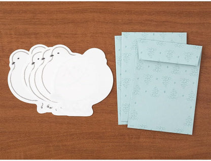 Midori 86925006 Letter Set, Die Cut, Grouse Pattern