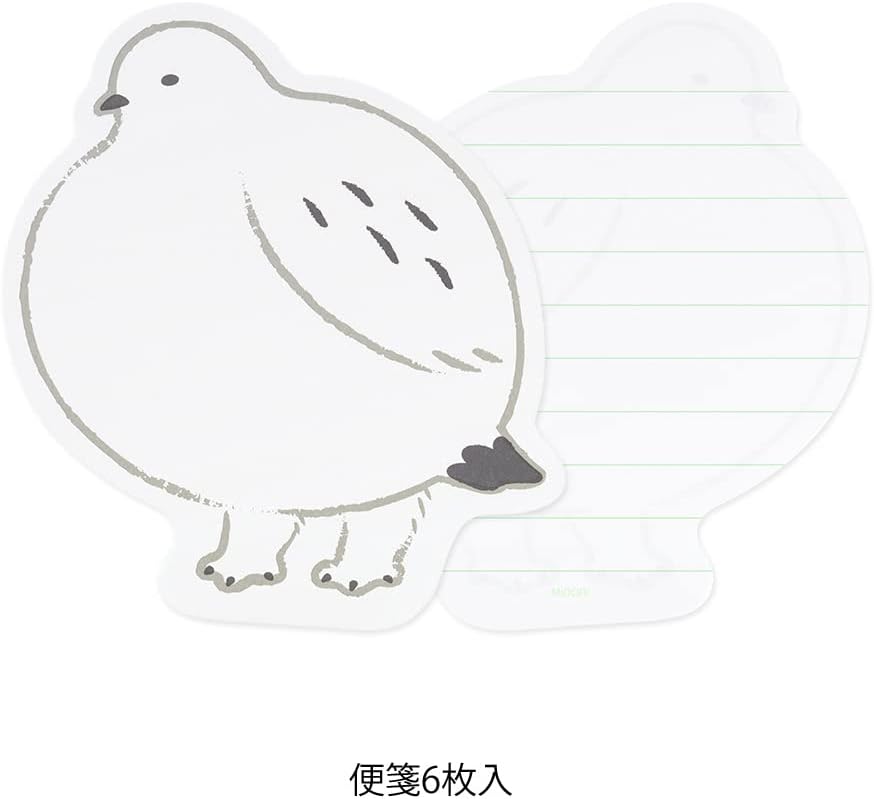 Midori 86925006 Letter Set, Die Cut, Grouse Pattern