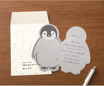 Midori 86926006 Die Cut Penguin Letter Set