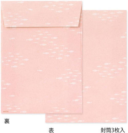 DESIGNPHIL 86927006 Midori Letter Set, Die Cut Otter Pattern