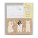 Midori 86936006 Mini Letter Set, 936 with Stickers, Dog Pattern
