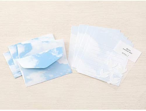 Midori Mini Letter Set, Sky Blue Nokimochi 91802-608