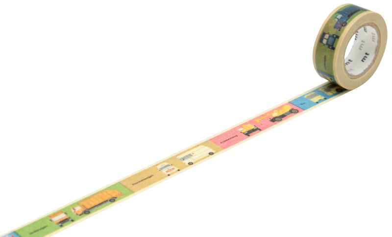 Mt Vehicle Design Washi Masking Tape for Kids