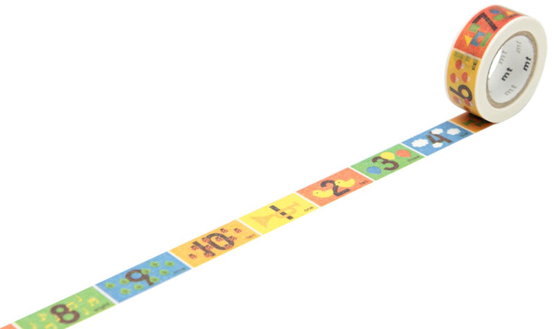 mt Washi Masking Tape for Kids - Number