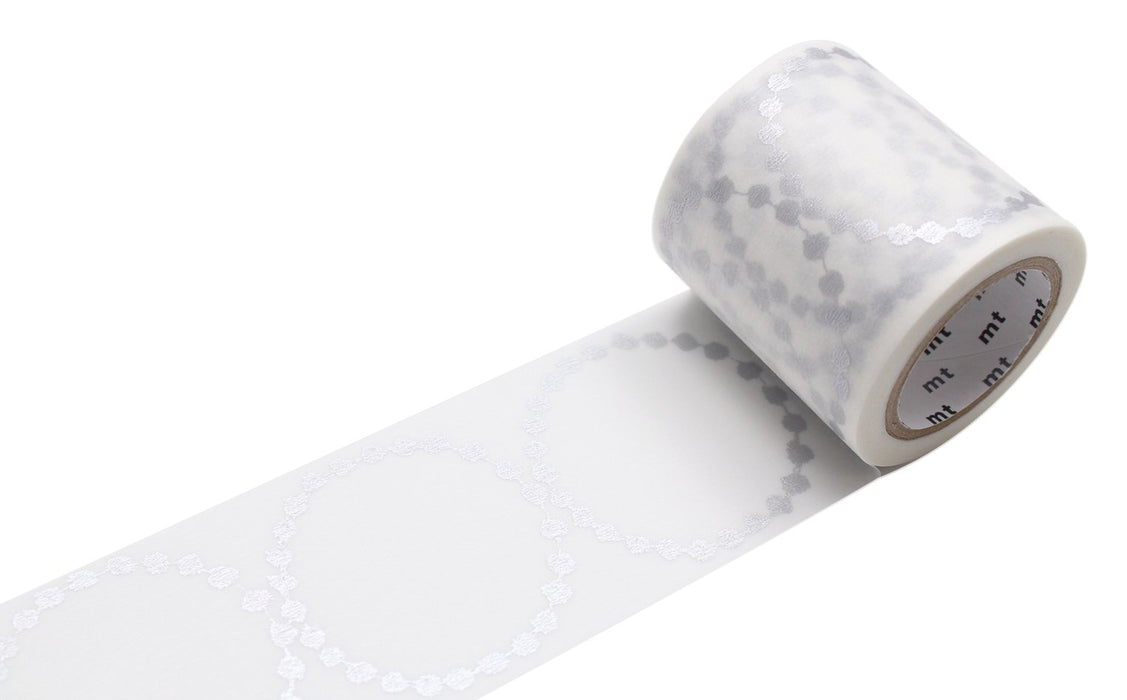 MT"Mina Perhonen Tambourine Grande" Washi Masking Tape - Silver