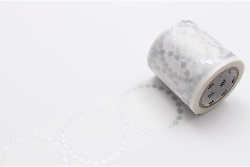 MT"Mina Perhonen Tambourine Grande" Washi Masking Tape - Silver