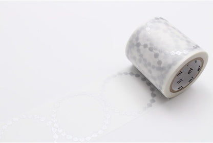MT"Mina Perhonen Tambourine Grande" Washi Masking Tape - Silver