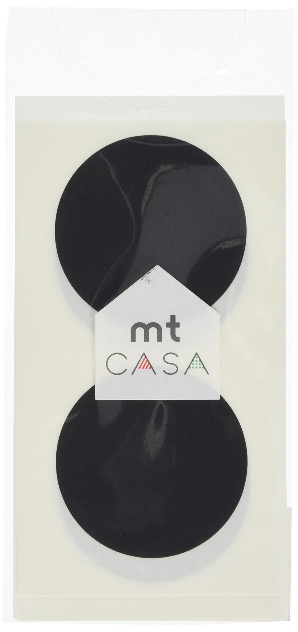 MT CASA 50 mm Seal Circle Sticker - Matte Black (Pack of 10