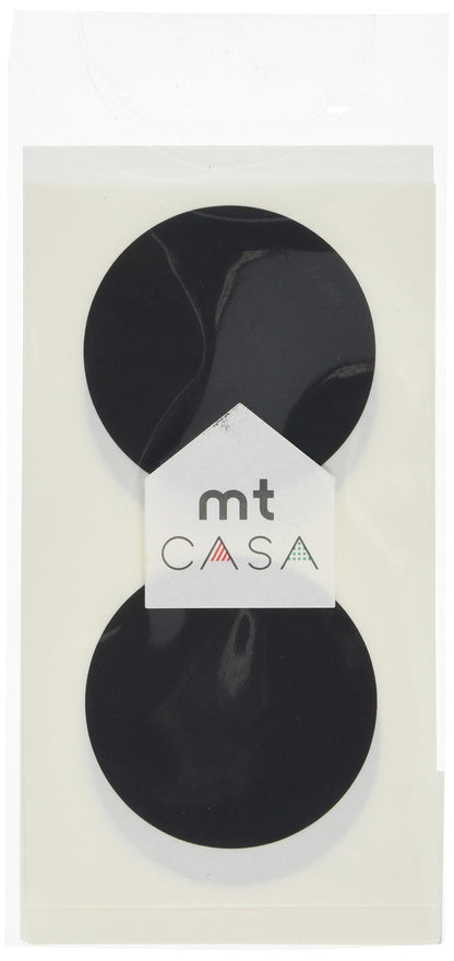 MT CASA 50 mm Seal Circle Sticker - Matte Black (Pack of 10