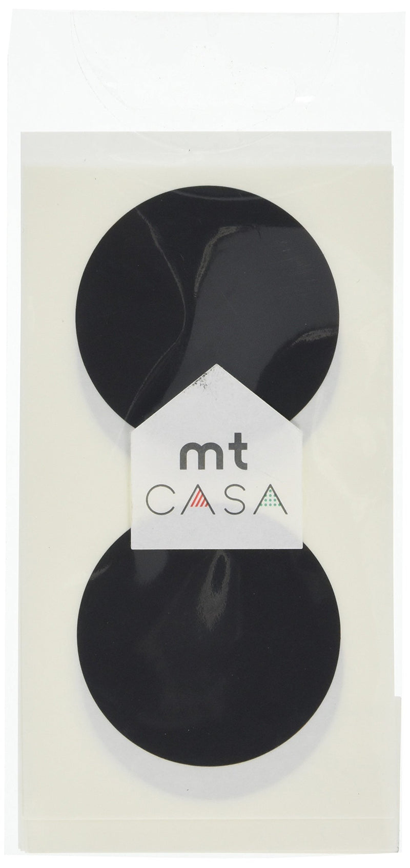 MT CASA 50 mm Seal Circle Sticker - Matte Black (Pack of 10