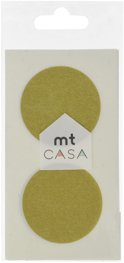 MT CASA 50 mm Seal Circle Sticker - Gold (Pack of 10