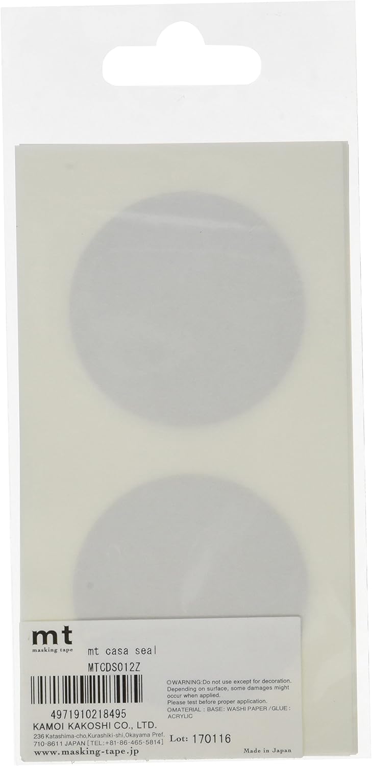 MT CASA 50 mm Seal Circle Sticker - Gold (Pack of 10