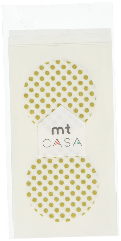 MT CASA 50 mm Seal Circle Sticker - Dot Gold (Pack of 10