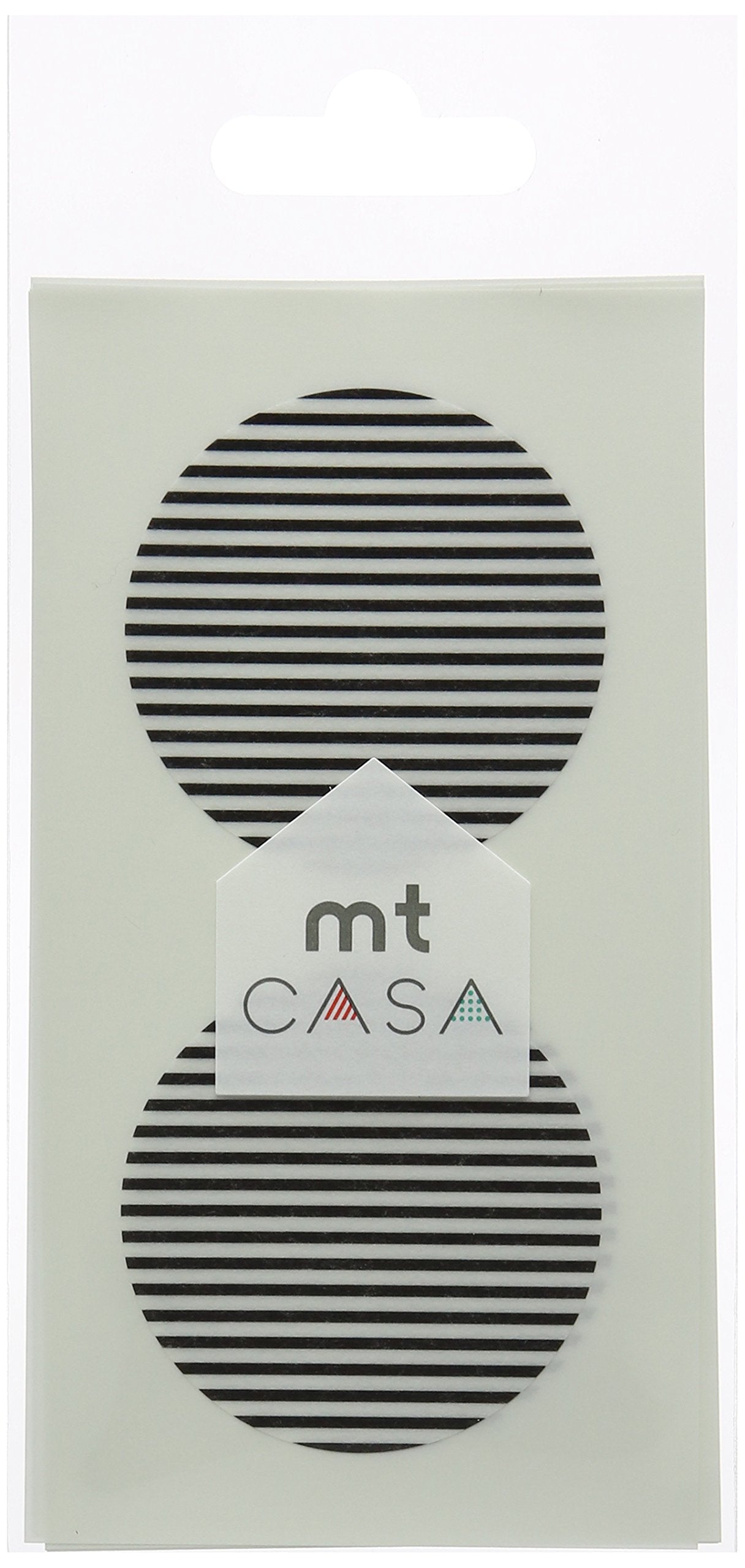 MT CASA 50 mm Seal Circle Sticker - Border Black (Pack of 10