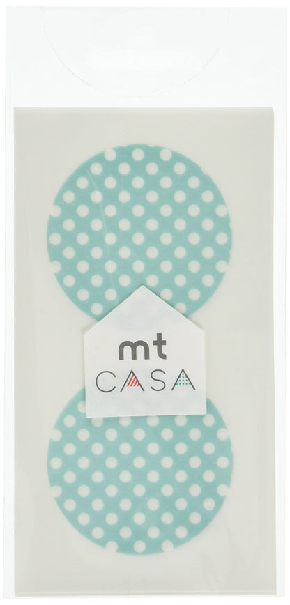 MT CASA 50 mm Seal Circle Sticker - Dot Mint Base (Pack of 10