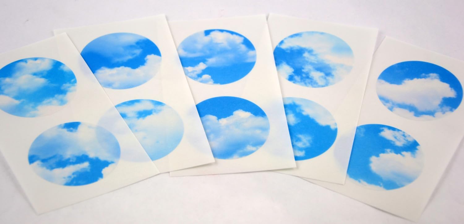 MT CASA 50 mm Seal Circle Sticker - Blue Sky (Pack of 10