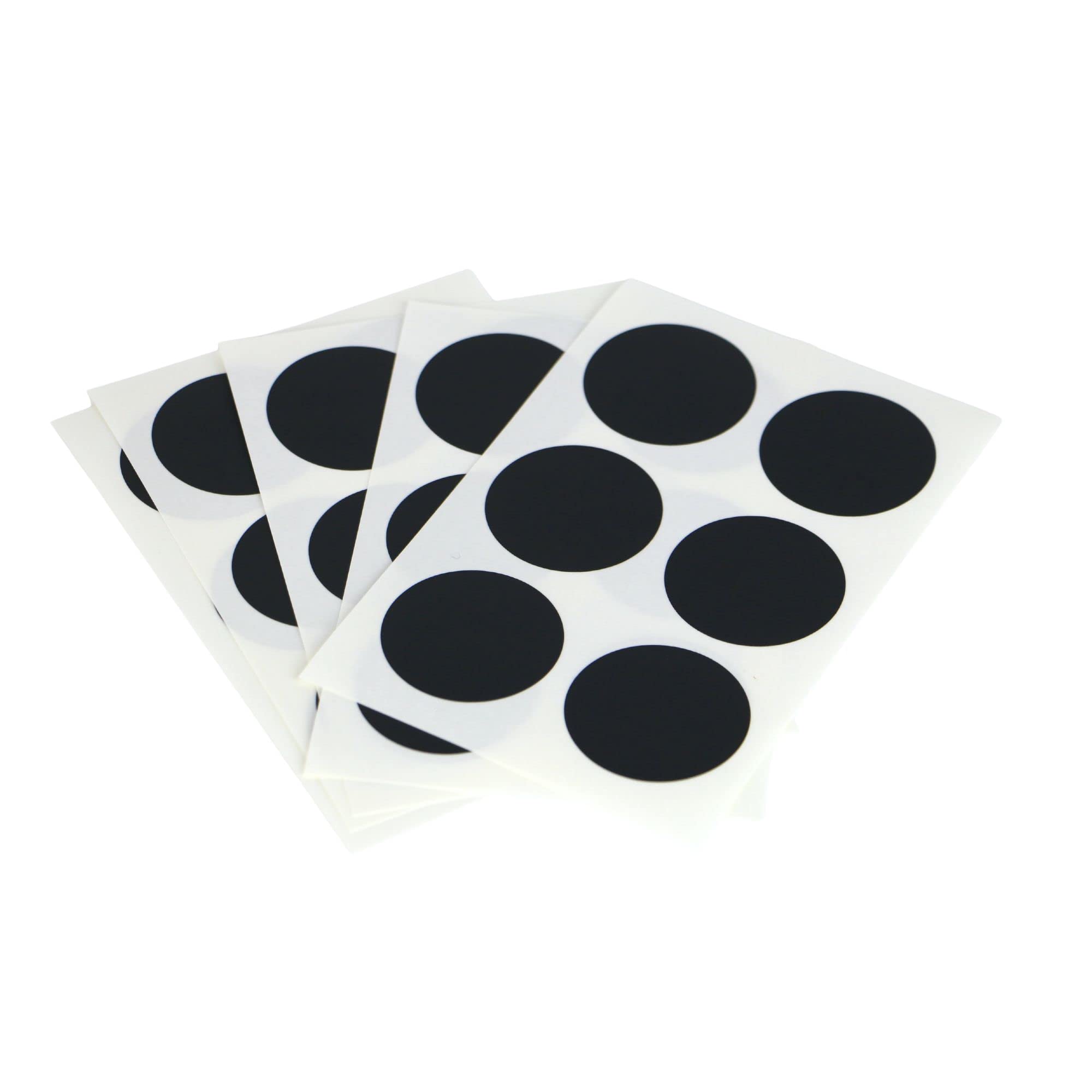 MT CASA 35 mm Seal Circle Sticker - Matte Black (Pack of 30