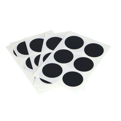 MT CASA 35 mm Seal Circle Sticker - Matte Black (Pack of 30