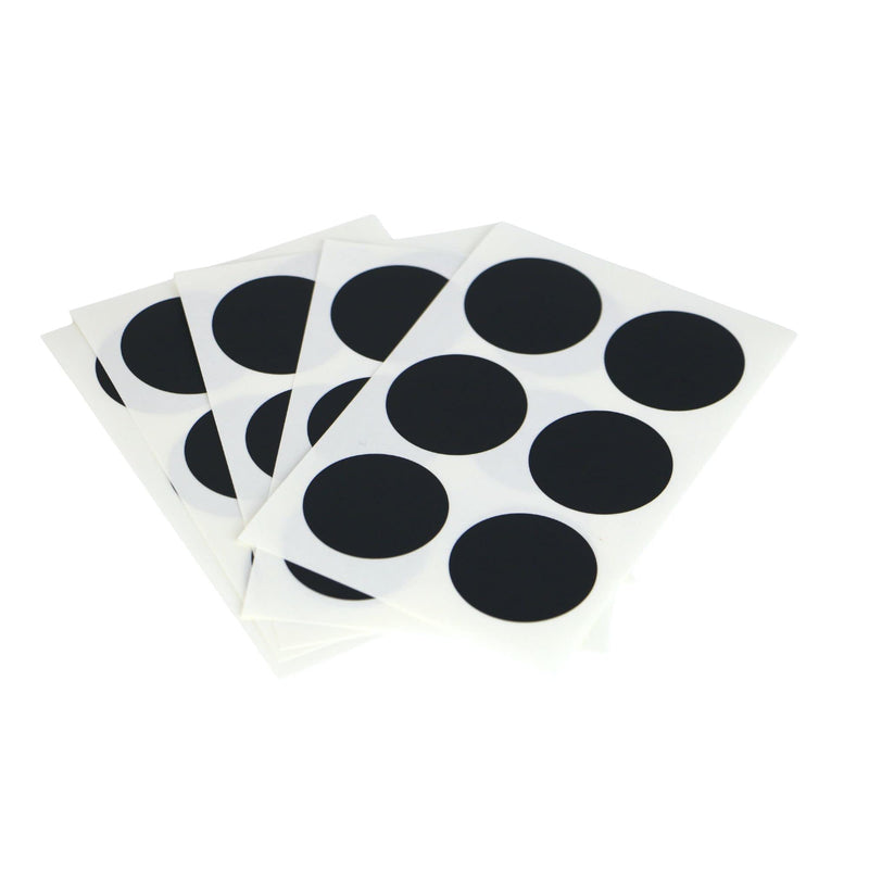 MT CASA 35 mm Seal Circle Sticker - Matte Black (Pack of 30