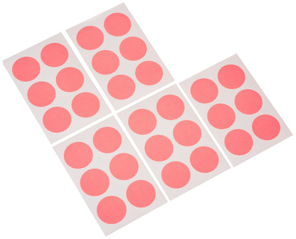 MT CASA 35 mm Seal Circle Sticker - Shocking Red (Pack of 30
