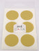MT CASA 35 mm Seal Circle Sticker - Gold (Pack of 30