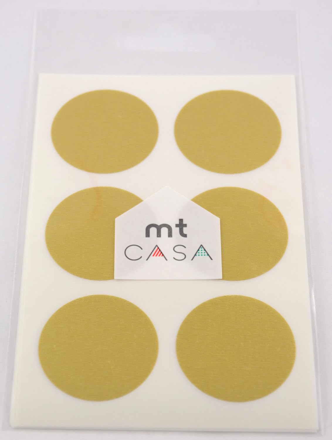 MT CASA 35 mm Seal Circle Sticker - Gold (Pack of 30
