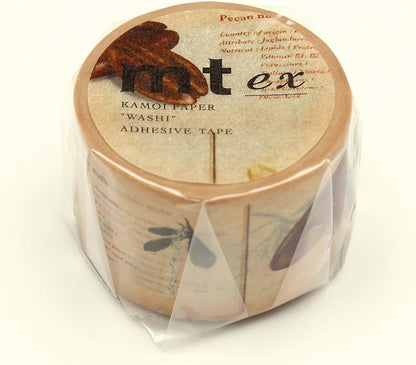 mt ex 'Encyclopedia Nuts' washi Masking Tape - 1 Roll