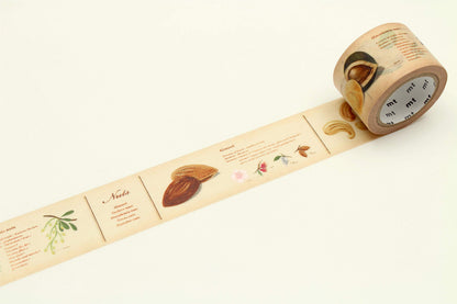mt ex 'Encyclopedia Nuts' washi Masking Tape - 1 Roll