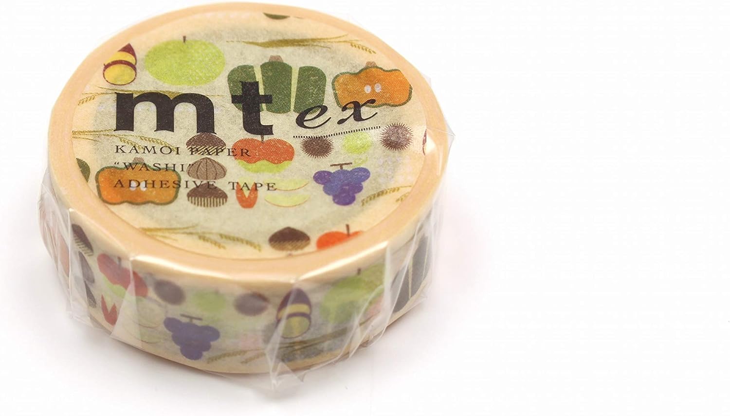 mt ex 'Fruitful' Washi Masking Tape 15mm x 7m - 1 roll