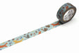 MT ex 'Embroidery Fox and Squirrel' Washi Masking Tape 15mm x 7m - 1 roll