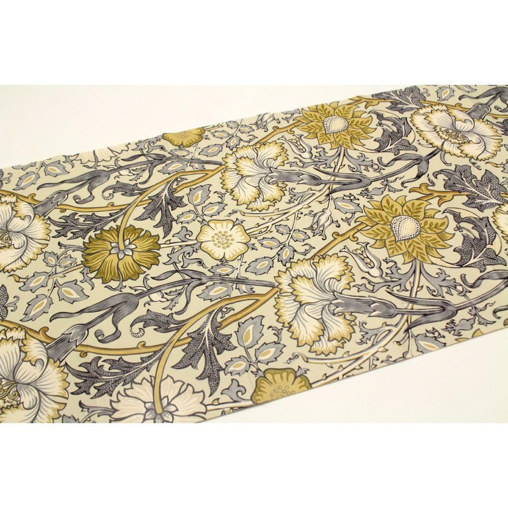 MT Remake William Morris Flowers Ochre and Taupe