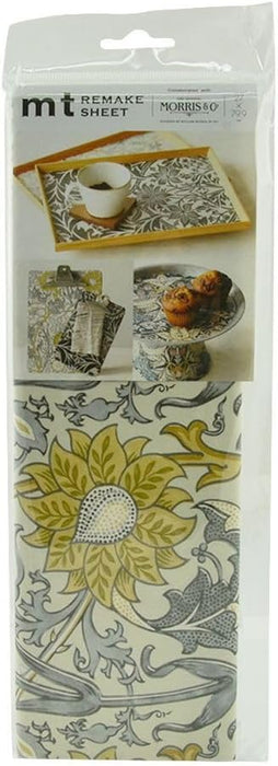 MT Remake William Morris Flowers Ochre and Taupe