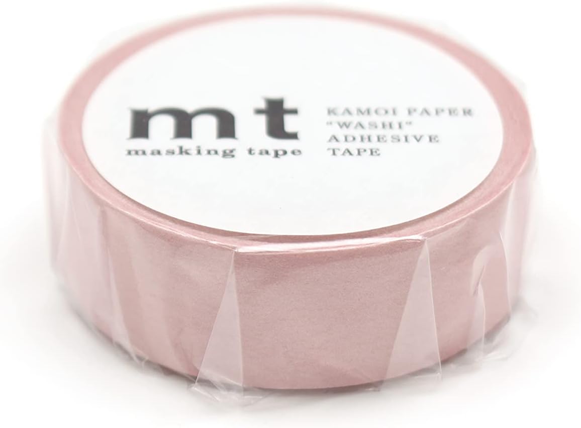 MT Products Pastel Scarlet Washi - Cinta adhesiva (1 rollo, 15 mm x 7 m