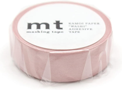 MT Products Pastel Scarlet Washi - Cinta adhesiva (1 rollo, 15 mm x 7 m