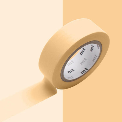 Masking Tape (MT) 1.5 cm, Plain, Pastel, Orange