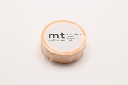 Masking Tape (MT) 1.5 cm, Plain, Pastel, Orange