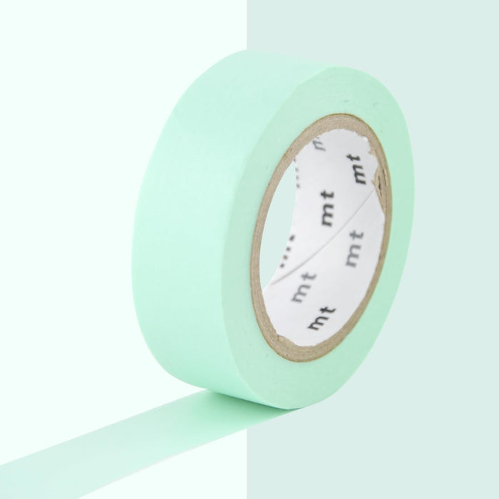 MT Products Pastel Turquoise Washi Masking Tape - 1 Roll - 15mm x 7m, Green