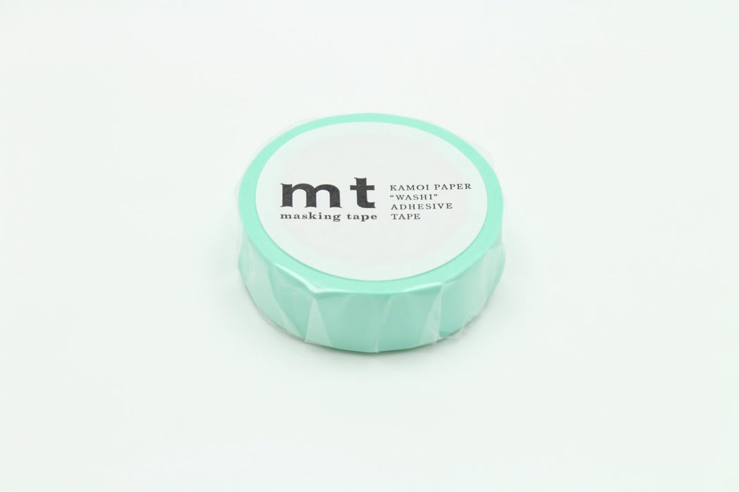 MT Products Pastel Turquoise Washi Masking Tape - 1 Roll - 15mm x 7m, Green