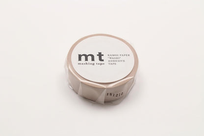 Pastel Cocoa Washi Masking Tape - 1 Roll - 15mm x 7m